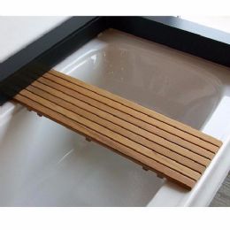 Adjustable Teak Bathtub Bench