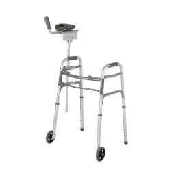 Walker Platform Attachment for Added Stability with Padding and Grip Handles