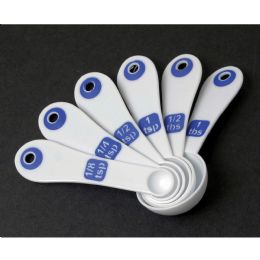 High Contrast White Measuring Spoons