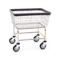 Narrow Laundry Carts with Non Marking Bumpers