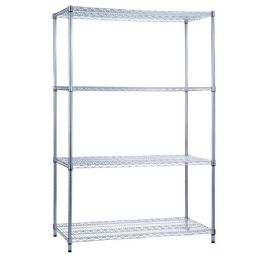 Shelving Unit Linen Carts with 4 Wire Shelves