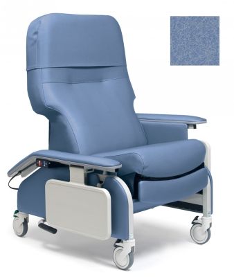 Ice Blue - Drop Arm Clinical Recliner