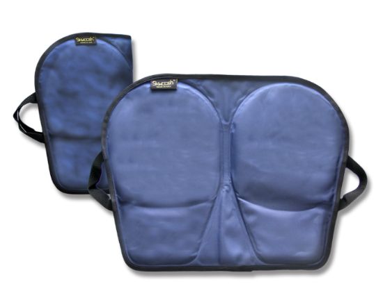 Wheelchair Incontinent Proof Pad folds in half for compact storage or unique application