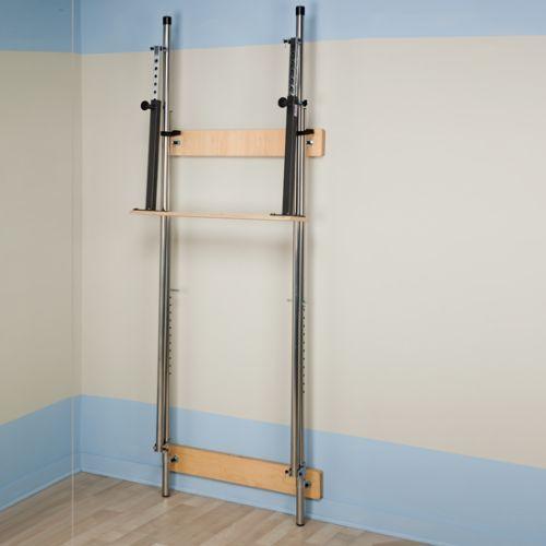 Wall-Mounted Parallel Bars in Folded Position