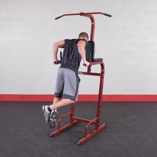 Supports dips to help tone and strengthen your biceps, triceps, and core