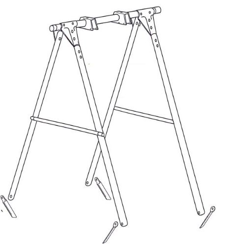 Frame DOES NOT include swing seat or suspension rope/chain