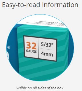 EasyTouch Insulin Pen Needles by MHC has easy to read information on the box for easy reference.