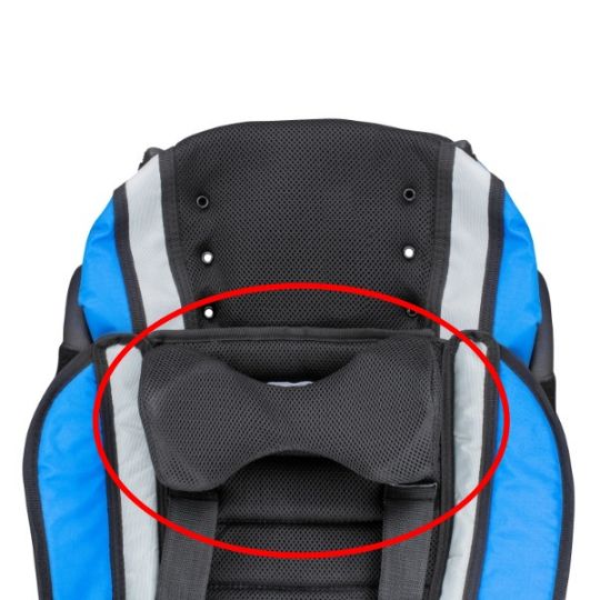 Winged Headrest(optional) gives extended comfort while on the stroller