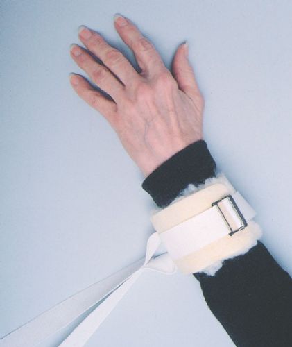 Extra-long straps can be easily secured out of patient reach

