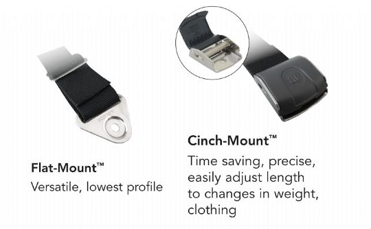 Detailed View of the Flat and Cinch Mount