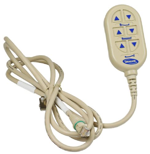 A convenient handheld pendant controls all bed adjustments and can be operated by both caregiver and patient.