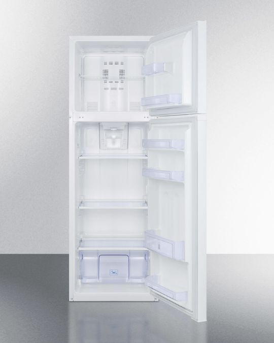 Fully featured for convenient storage with a crisper, adjustable shelves, and more