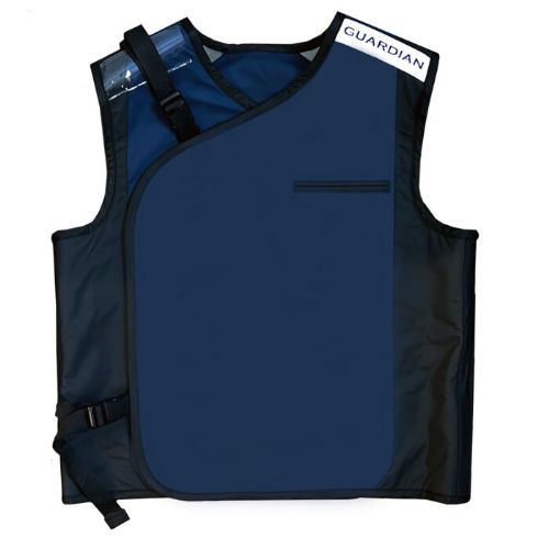 Each lightweight vest features a shoulder name tag