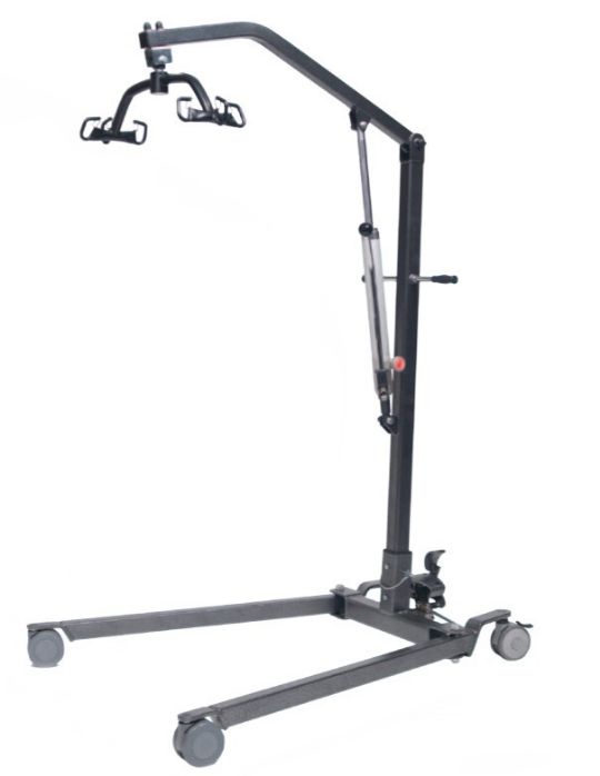 LUMEX Hydraulic Patient Lift in Black with Foot Pedal