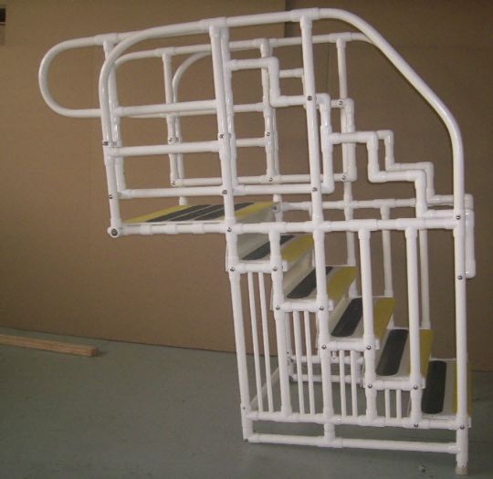 Sturdy, non-corrosive, PVC-coated metal frame has non-rusting casters