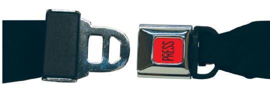 Nylon belt has easy-release buckle for restraint-free care
