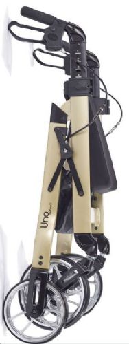 Uno Classic Rolling Walker Folded in Champagne Color