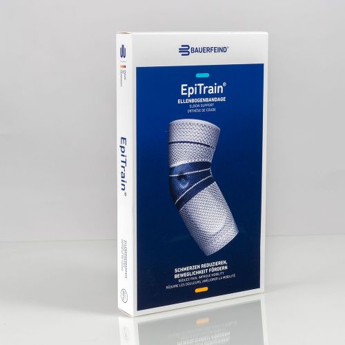 Packaging for the Bauerfeind EpiTrain Elbow Support