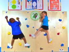 Kids Super Small Climbing Walls, Set of 2 by KidsFit