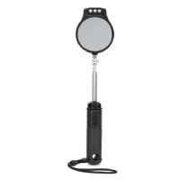 Big-Grip Telescoping Inspection Mirror - Four Way Articulating Hand-Held Mirror that Features LED Lights and 360 Rotation