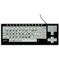 LogicKeyboard LargePrint PC Slimline - Noir/Blanc (AZERTY