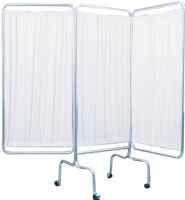 Drive Medical White 3-Panel Privacy Screen with Aluminum Frame
