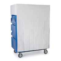 Vinyl Cloth with Velcro Strips for Laundry Truck with 48 Cubic Feet by R&B Wire Products - Cart not Included