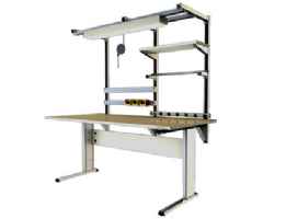 Ergonomic Height-Adjustable Industrial Workbench
