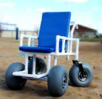 AquaTrek AQ-1000 Beach Wheelchair - Lightweight and Durable with 350 lbs. Weight Capacity