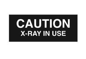 Caution X-ray and Radiation Signs