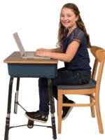 FootFidget 2.0 - Footrest Desk Attachment for Increasing Focus and Improving Posture