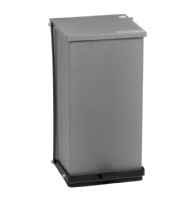 Metal Step-On Trash Can with Epoxy Finish and 12 Gallon Capacity
