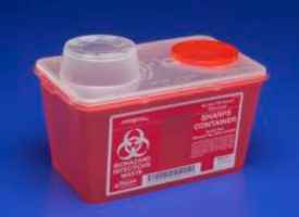 Red Chimney Top Sharps Container