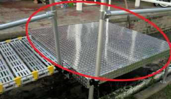 Roll-A-Ramp Wheelchair Ramp Platform with or without Handrails