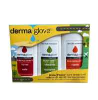 Dermaglove Safe Travels Kit With Bug Repellent, Body Mist, and Surface Spray