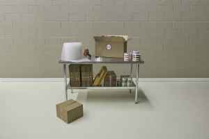 Stainless Steel Lab Table with Adjustable Shelf
