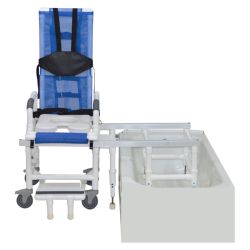 Deluxe All Purpose Tilt-in-Space Shower Transfer Chair with 300 lb. Weight Capacity and One Step Lock System