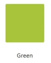 Standard frame color is green