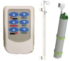 Boost user experience with an optional hand pendant, IV pole, and oxygen tank holder