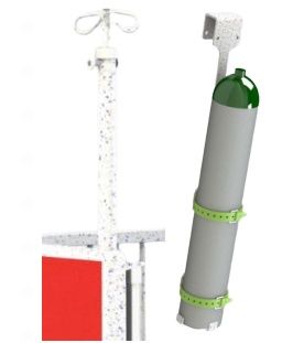 Optional IV and Tank holder are available