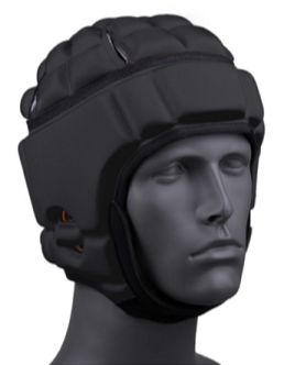 GameBreaker Pro Soft Shell Sports Helmet in Black