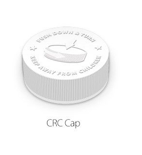 Child Resistant Caps (CRC) are included