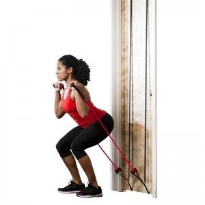  The door straps' height will adjust, changing the angle and muscle at work. 