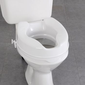 The Savanah￿ Raised Toilet Seat with Lid was designed to fit most standard size toilets.