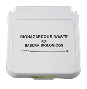 Biohazardous Waste - Black Lettering (Lid Sold Separately) 