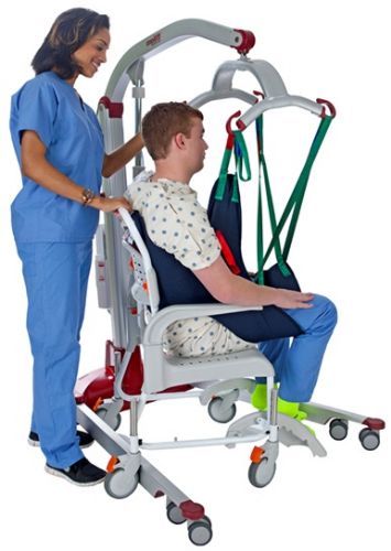 The Mobile is ideal for patients using an overhead or portable lift for toileting or evacuation needs.