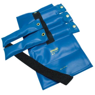 Pouch￿ Variable Wrist and Ankle Weight - 20 lb, 5 x 4 lb inserts - Blue
