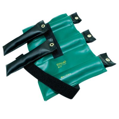 Pouch￿ Variable Wrist and Ankle Weight - 25 lb, 5 x 5 lb inserts - Green