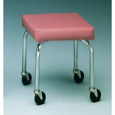 Bailey Square Treatment Stool with Casters