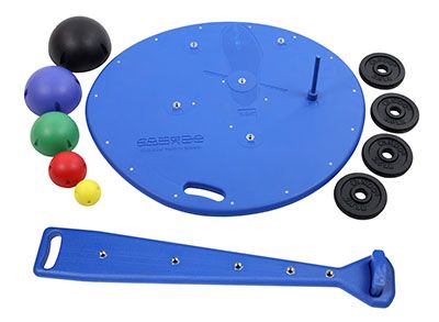 Multi-Axial Positioning System - Professional Board, 5-Ball Set with Rack, 2 Weight Rods with Weights